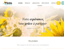 Tablet Screenshot of media-esperance.org